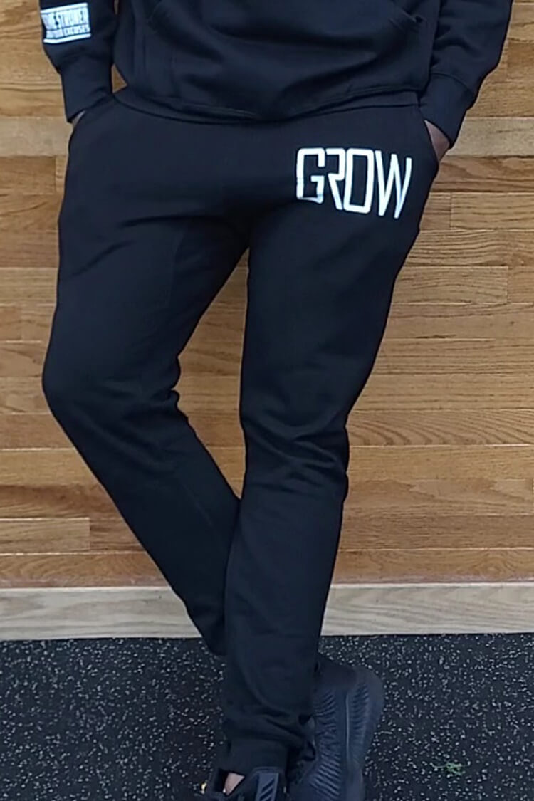 GROW Black Joggers