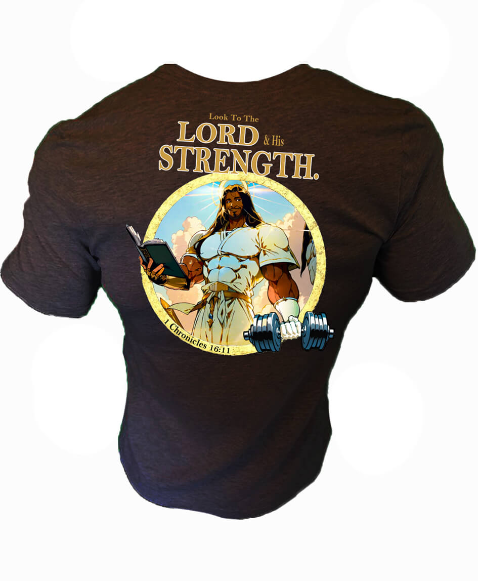 Iron Gods Buff Jesus Gym Shirt Black