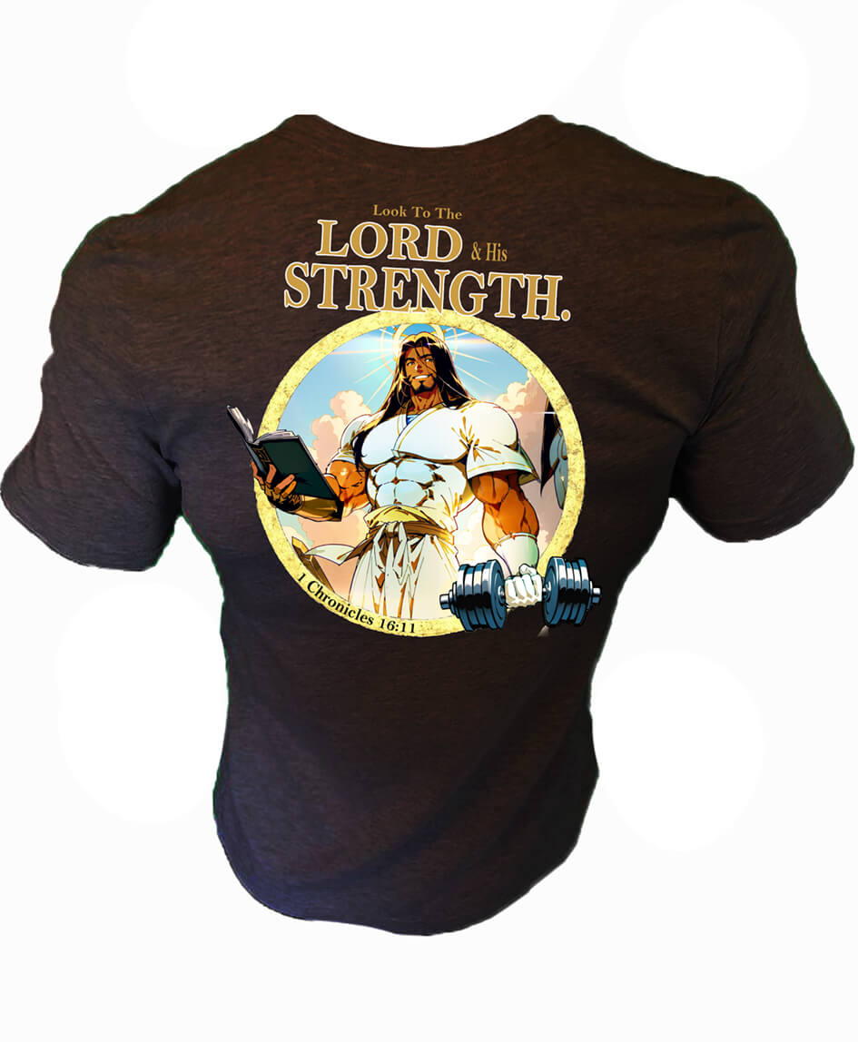 Iron Gods Buff Jesus Gym Shirt Black