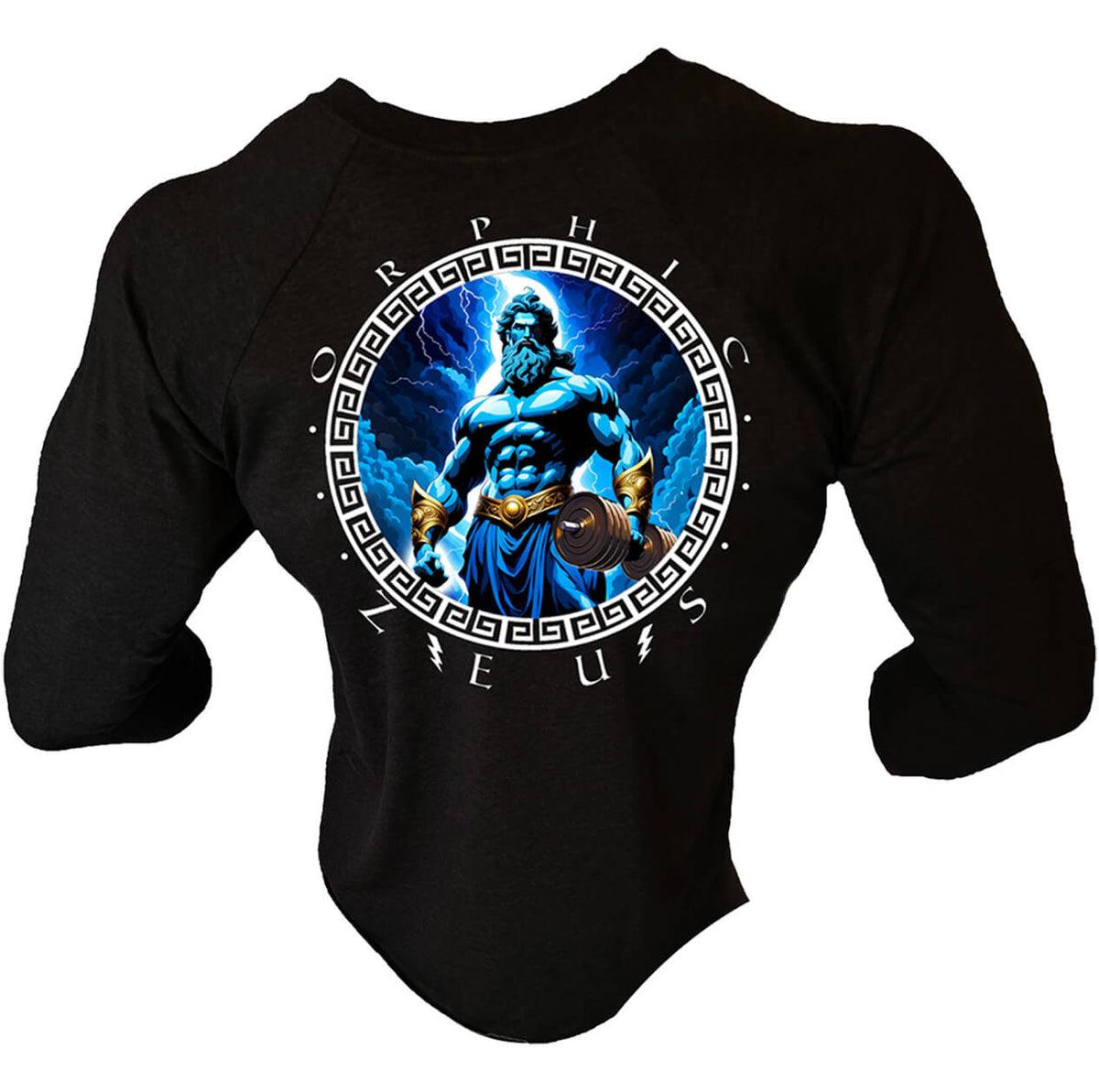 Iron Gods Orphic Zeus Black Gym T-Shirt
