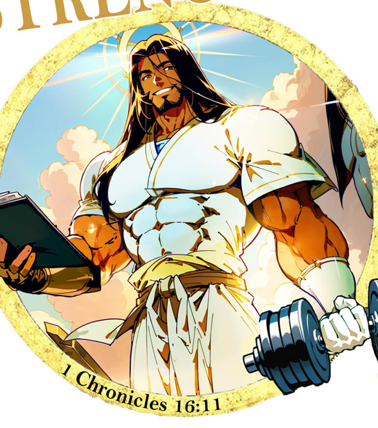 Iron Gods Buff Jesus Logo