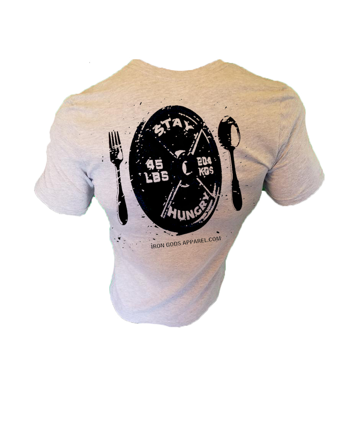 Iron Gods | Stay Hungry Workout T-Shirt Grey Men's Gym Clothing Activewear