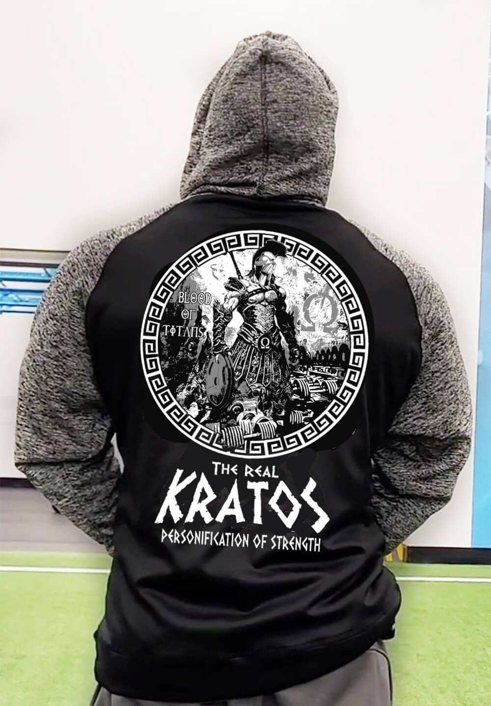The G.O.A.T. Workout Hoodie Kratos Edition, Black Hoodie