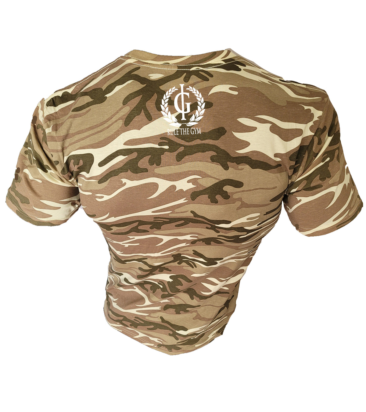 Iron Gods Sand Camo Logo Workout T-Shirt Men's Gym Clothing Apparel