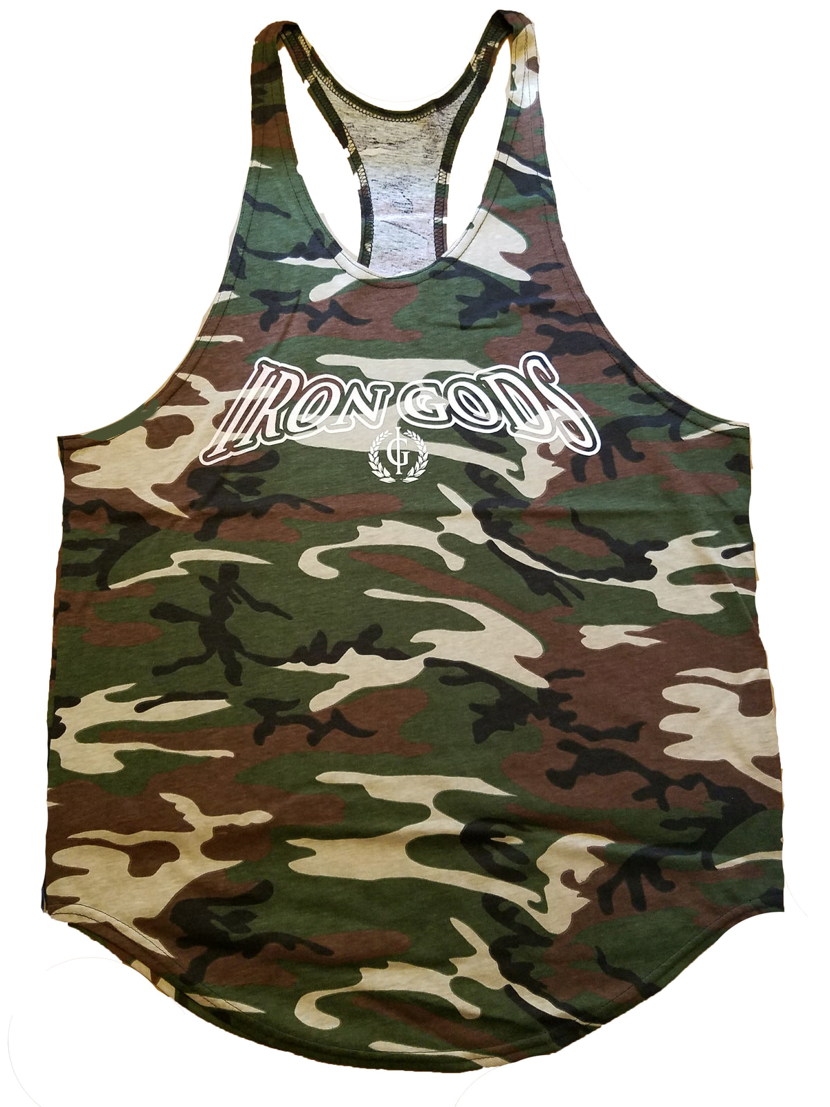 Iron Gods Logo Camo Workout Tank