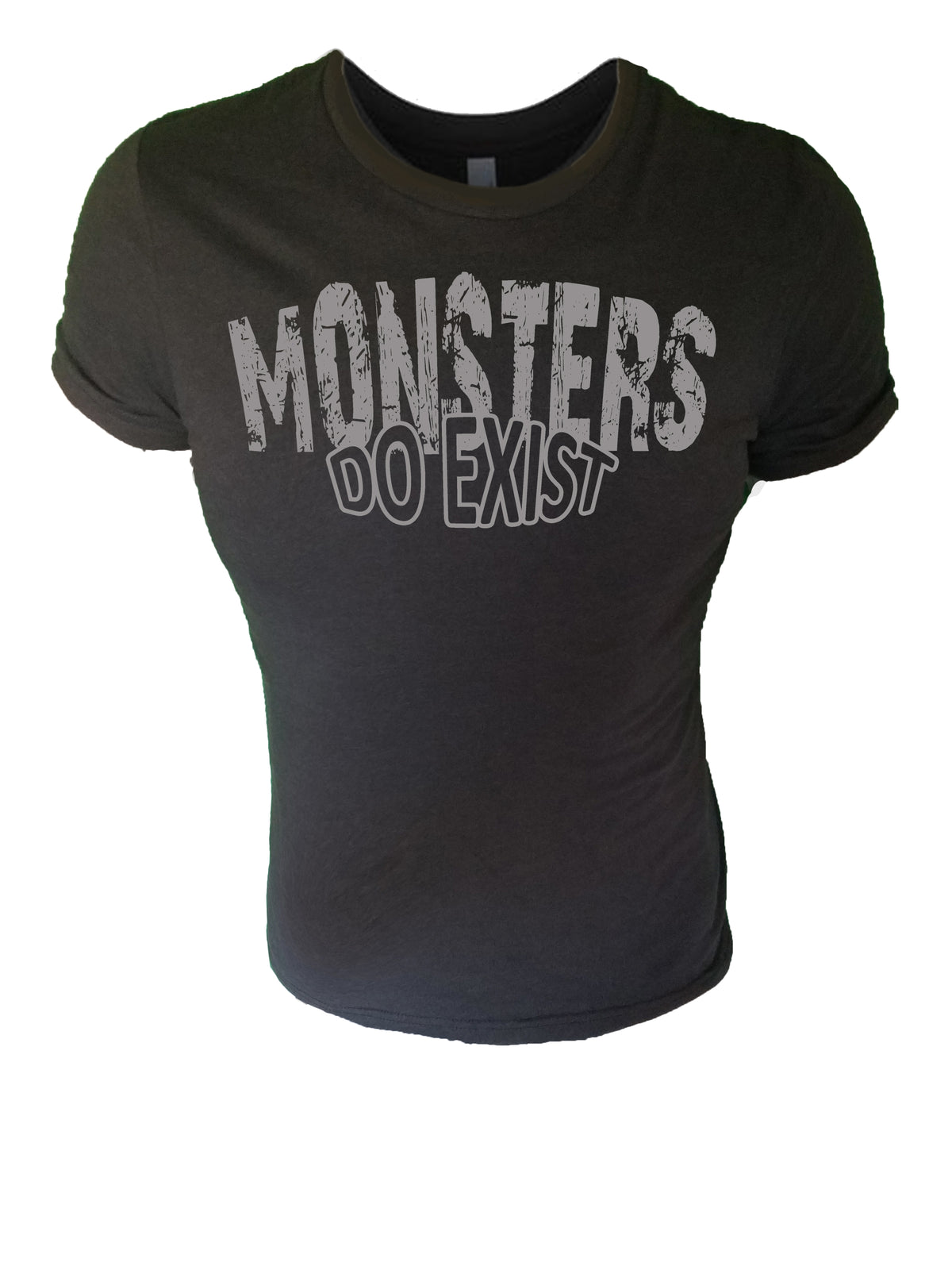 Iron Gods Monster's Do Exist Black Workout T-Shirt Black Men's Gym Clothing Activewear