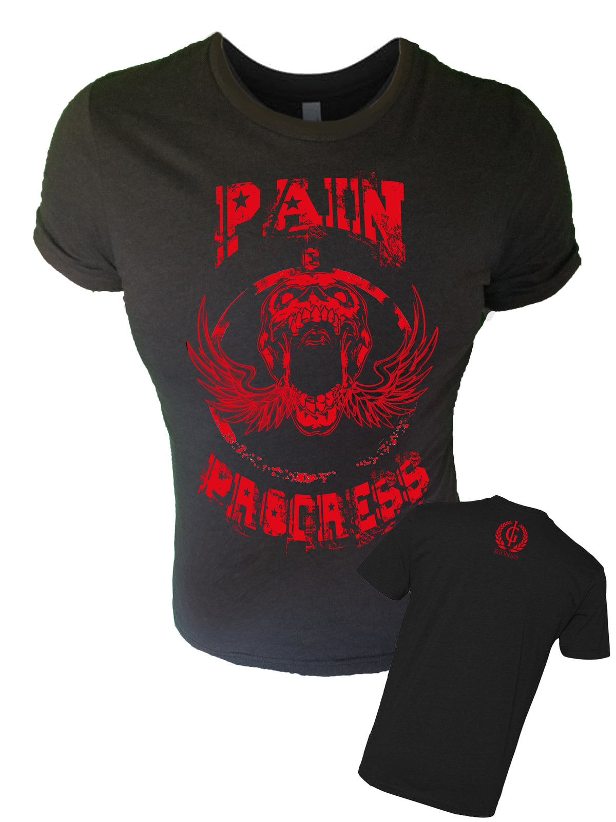 Iron Gods Pain & Progress Workout T-Shirt Black Men's Gym Clothing