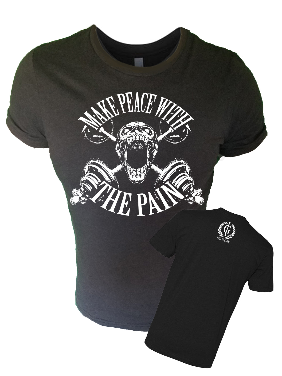 Iron Gods Make Peace With The Pain Workout T-Shirt Black Men's Gym Clothing Fitness Apparel