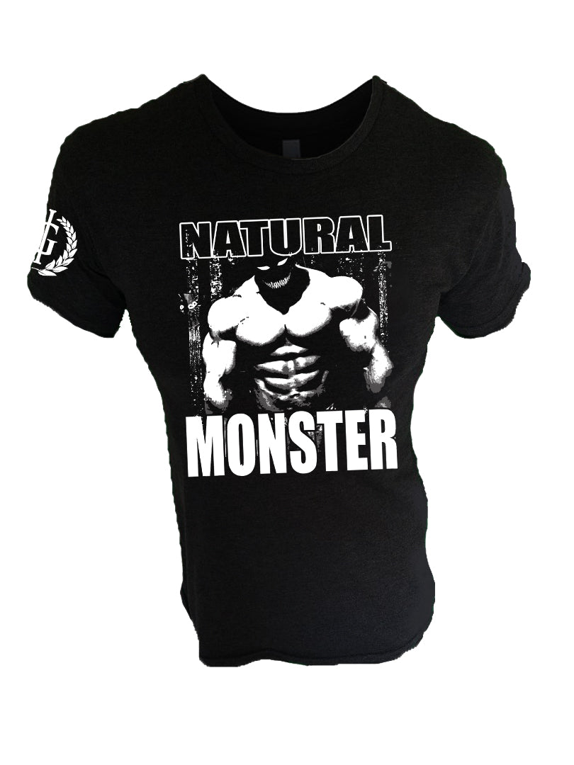 Iron Gods Natural Monster Black Workout T-Shirt