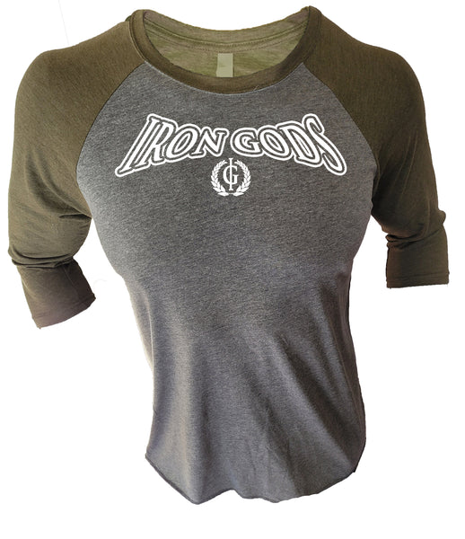 Iron Gods Official Logo Raglan Workout T-Shirt