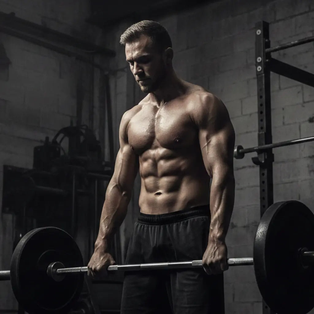 Man training with discipline instead of relying on motivation