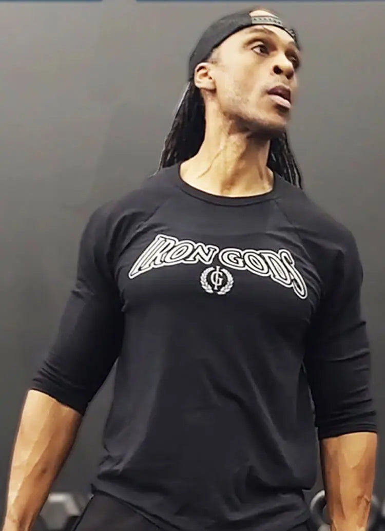 Iron Gods Raglan Shirt Raglan Tee Baseball Gym Tee