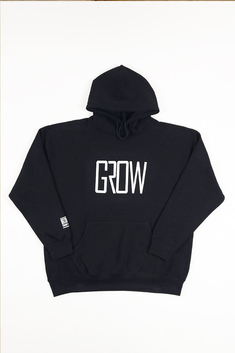 GROW Black Workout Hoodie