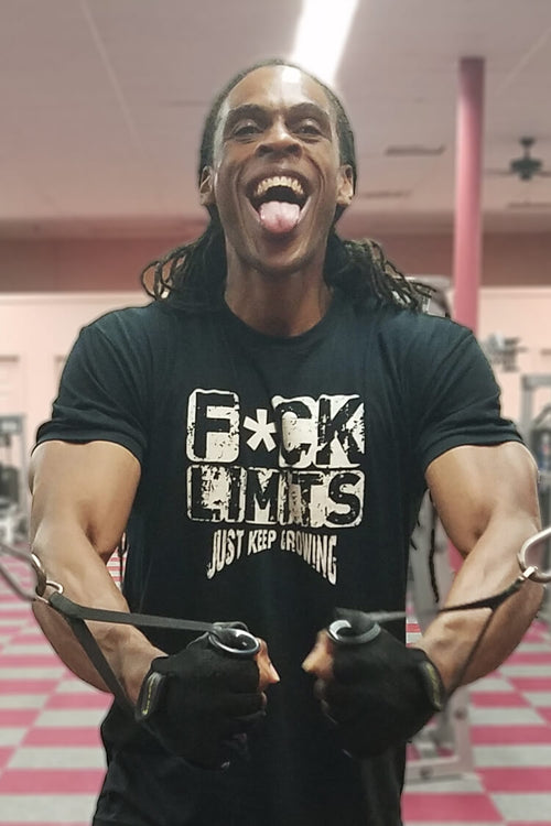 Iron Gods F*ck Limits Workout T-Shirt Black Men's Gym Clothing Activewear