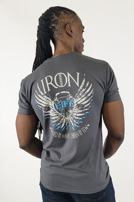 Iron Gods Iron Life grey Workout T-Shirt