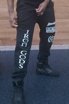 Limited Edition Retro Drip Black Joggers, gym sweatpants, gym joggers