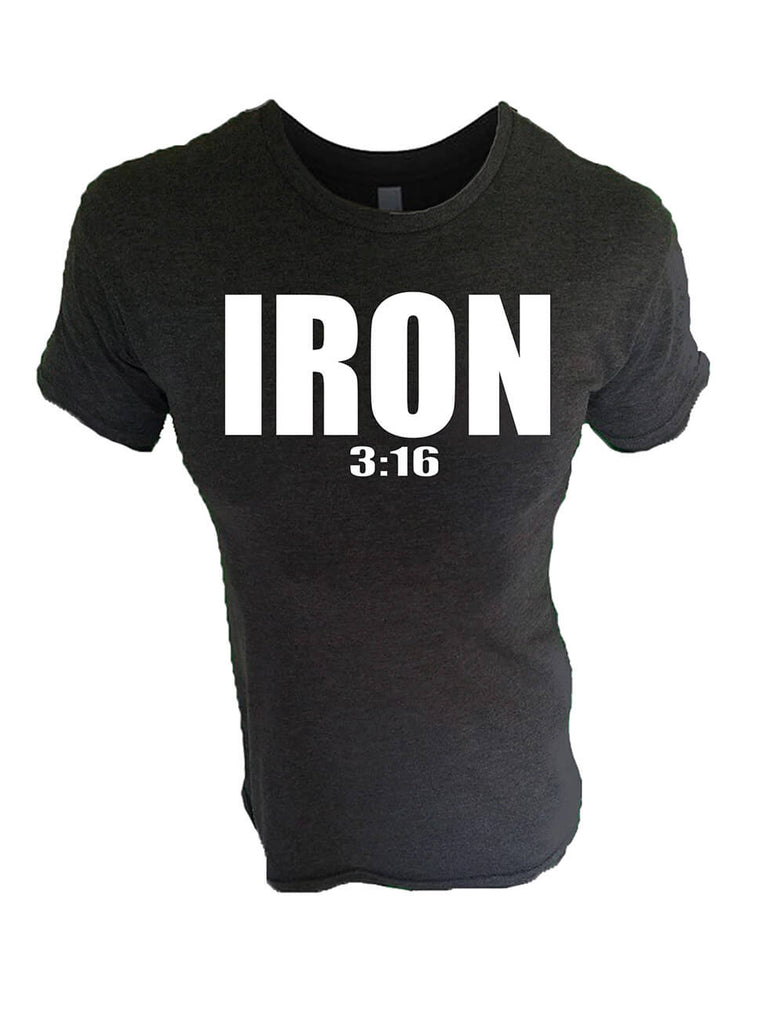 Iron Gods IRON 3:16 Black Workout T-Shirt