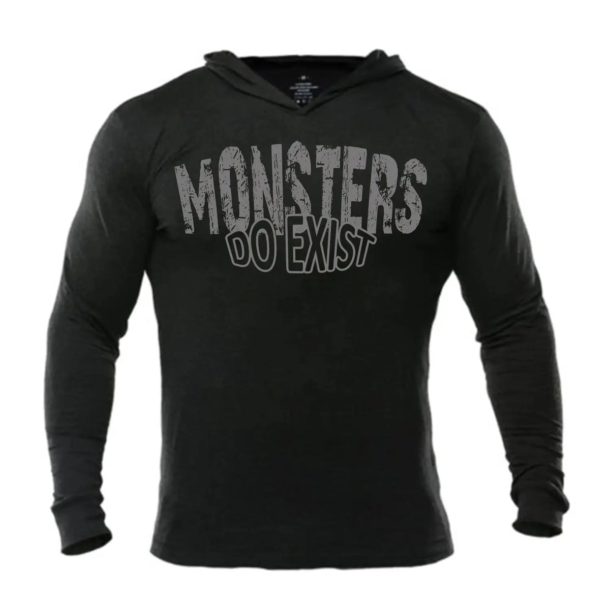 all monsters are human hoodie Iron Gods Monsters Do Exist Hoodie M / Black