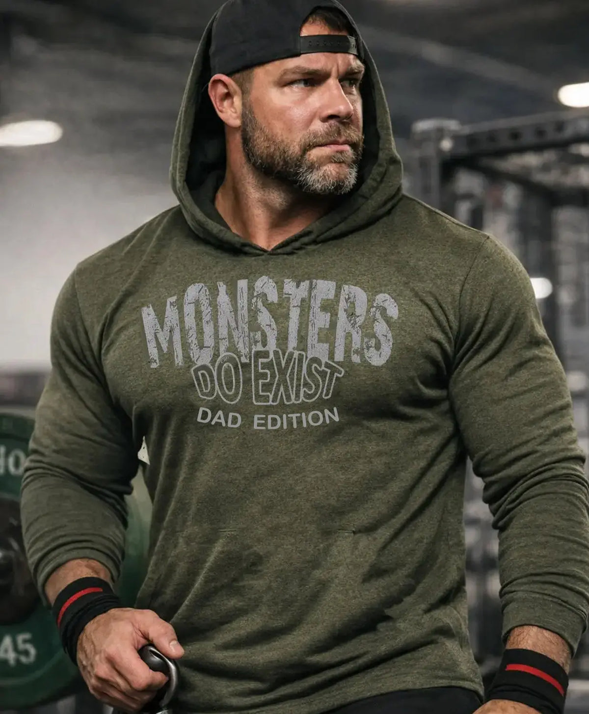 Iron Gods Monsters Do Exist Hoodie Dad Edition