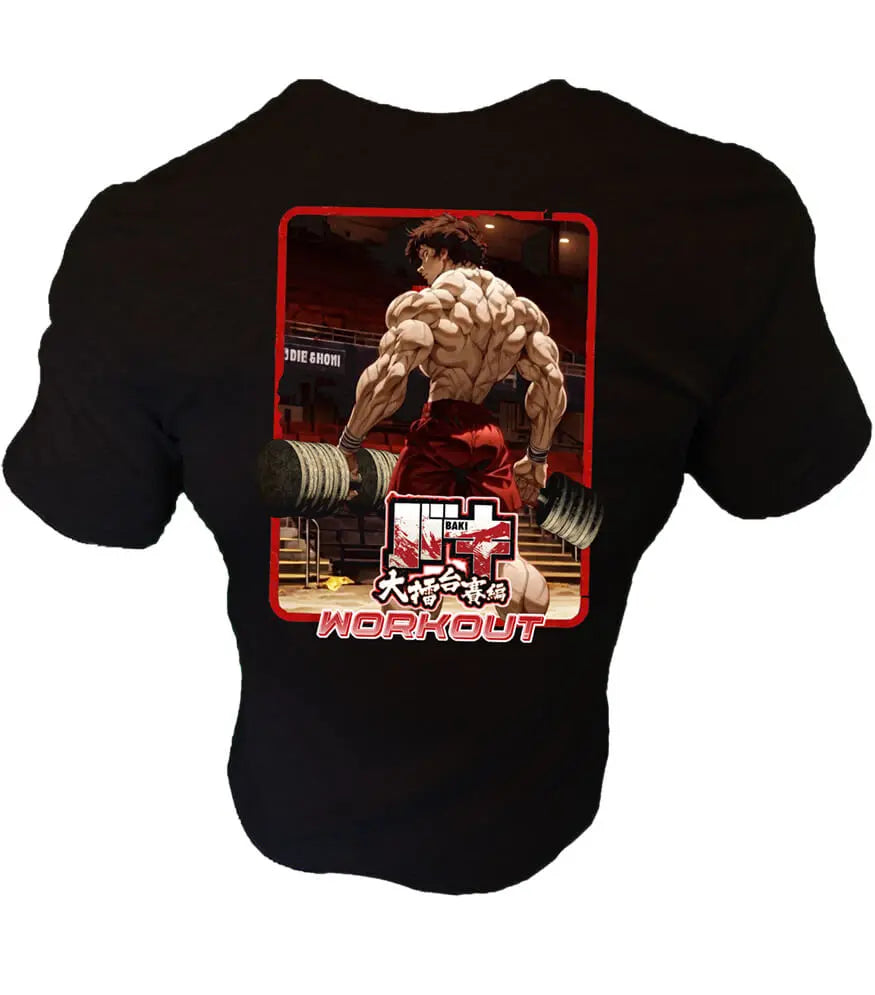 anime gym gear Baki Son Of Ogre Gym Shirt S
