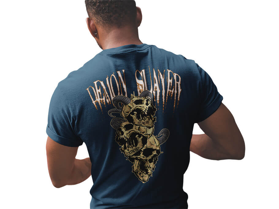 Iron Gods Demon Slayer Navy Gym T-Shirt