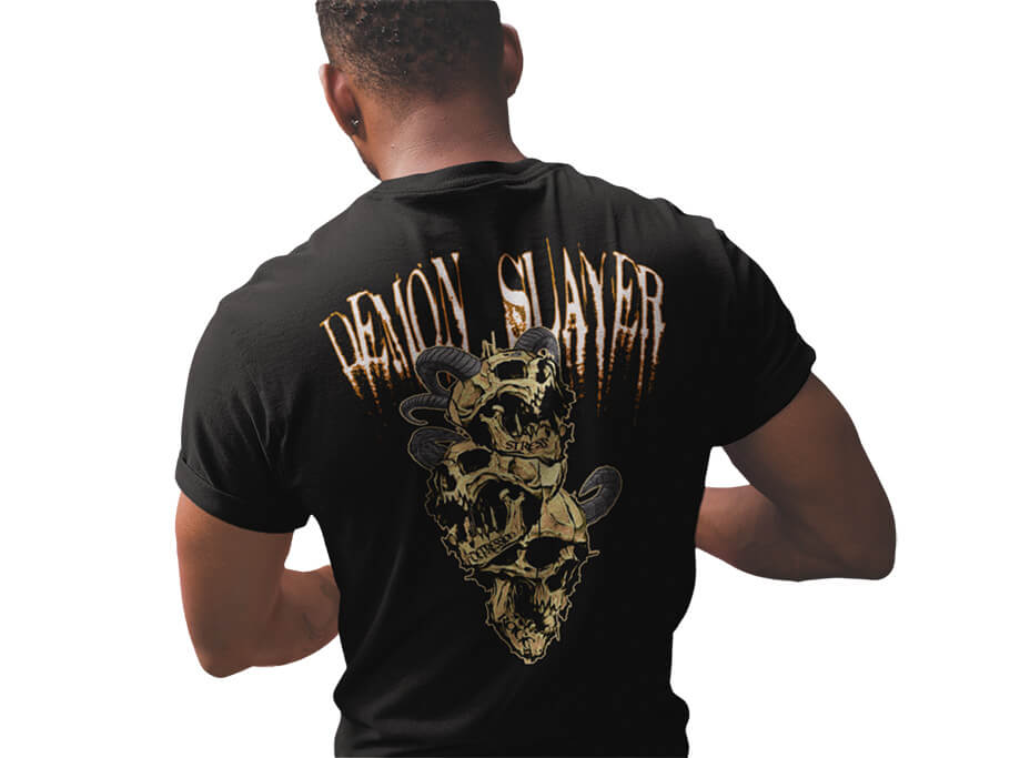Iron Gods Demon Slayer Black Gym T-Shirt