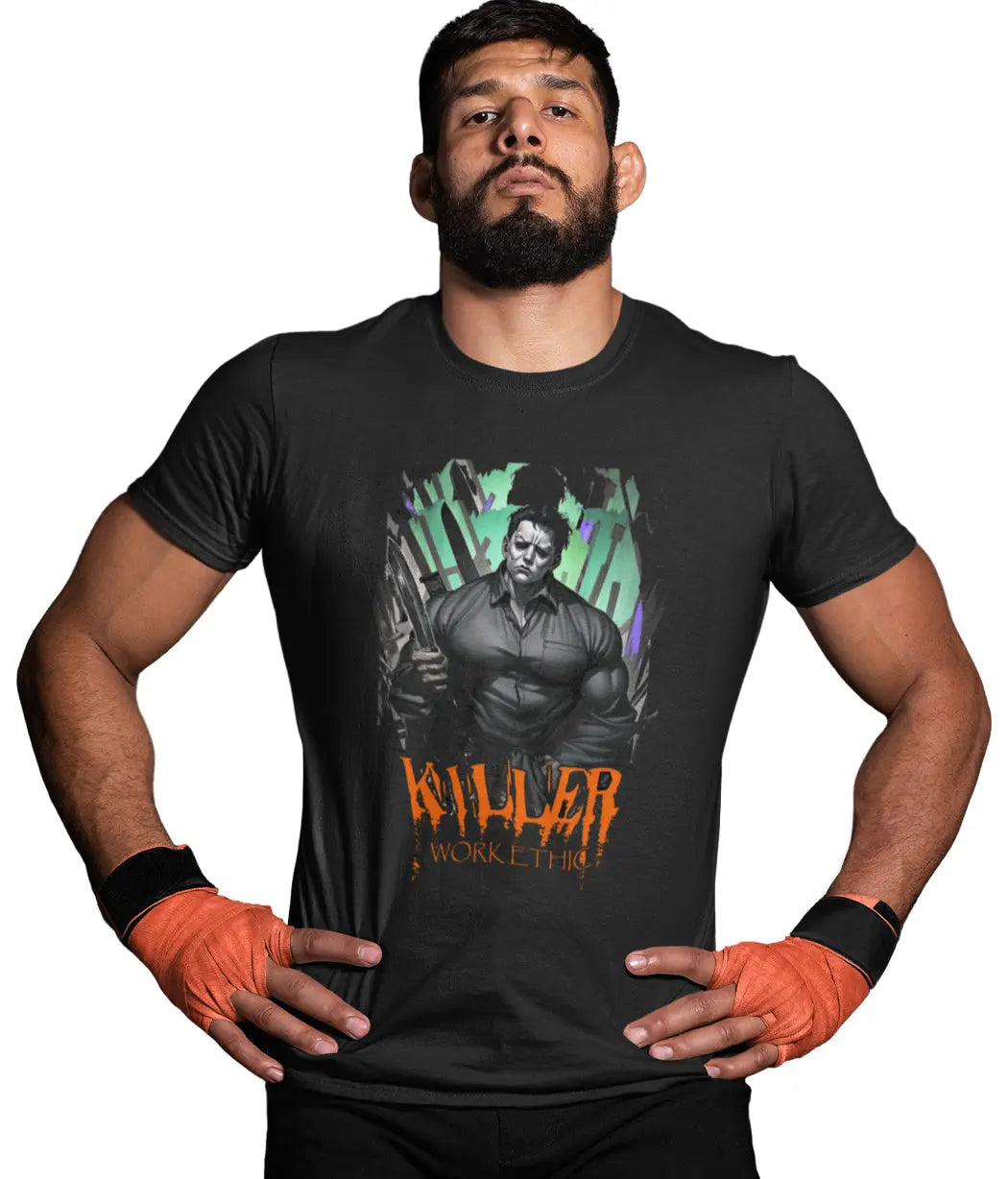 Iron Gods Killer Series Black Gym Shirt