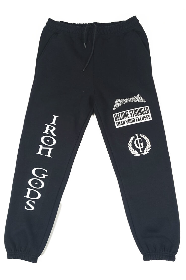 Limited Edition Retro Drip Black Joggers, gym sweatpants, gym joggers