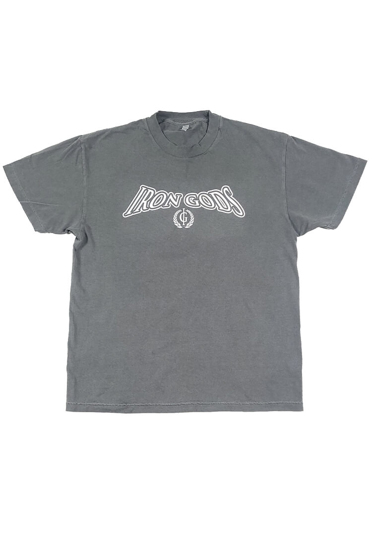 Iron Gods Heavy Weight Faded Logo Tee