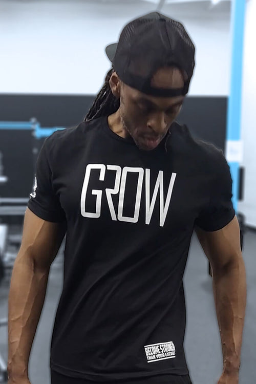 GROW Black Workout T-Shirt