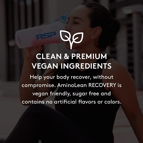 RSP AminoLean Recovery - Post Workout BCAAs Amino Acids Supplement + Electrolytes, BCAAs and EAAs for Hydration Boost, Immunity Support - Muscle Recovery Drink, Vegan Friendly, Blood Orange