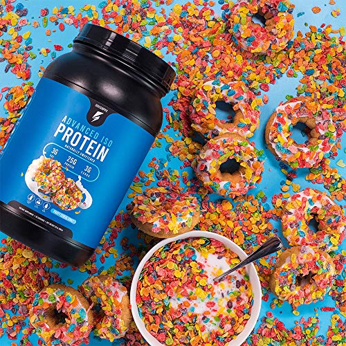 Inno Supps Advanced Iso Protein - 100% Whey Isolate Protein Powder, No Artificial Sweeteners, Low Fat, Low Carbs, 25g of Protein, Hormone Free, Gluten Free, Soy Free - (Fruity Cereal Donut)