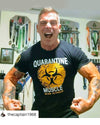 Iron Gods Quarantine Muscle Workout T-Shirt Black Men's Gym Clothing