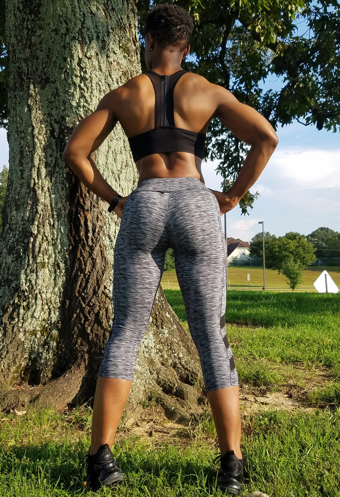 Iron Goddess Booty Slayer Women Capri Gym Leggings Yoga Pants