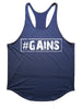 Iron Gods #GAINS Workout Tank Top Blue Men's Gym Clothing Activewear