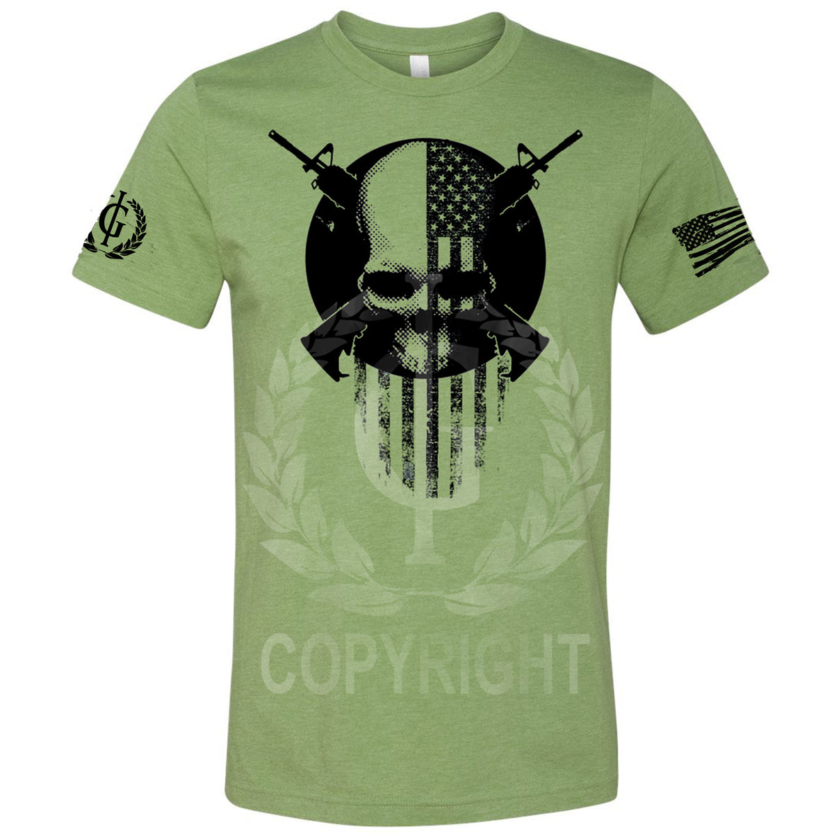 Iron Gods Military Muscle Skull T-Shirt Army Men's Workout Clothing Tactical Activewear Gym Apparel