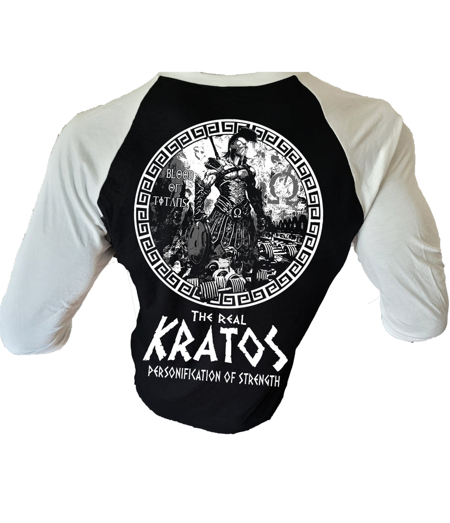 Iron Gods Titan Series Black White Workout T-Shirt | Kratos Men's Gym Clothing Apparel Activewear