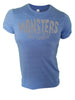 Iron Gods Monster's Do Exist Workout T-Shirt Blue Men's Gym Clothing Fitness Apparel