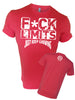 Iron Gods F*ck Limits Workout T-Shirt Red Men's Gym Clothing Activewear