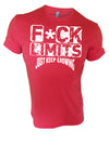 Iron Gods F*ck Limits Workout T-Shirt Red Men's Gym Clothing Activewear