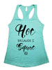 Iron Goddess | Hot Because I Squat Women's Racerback Tank Top Gym Clothing Activewear Tahiti Blue