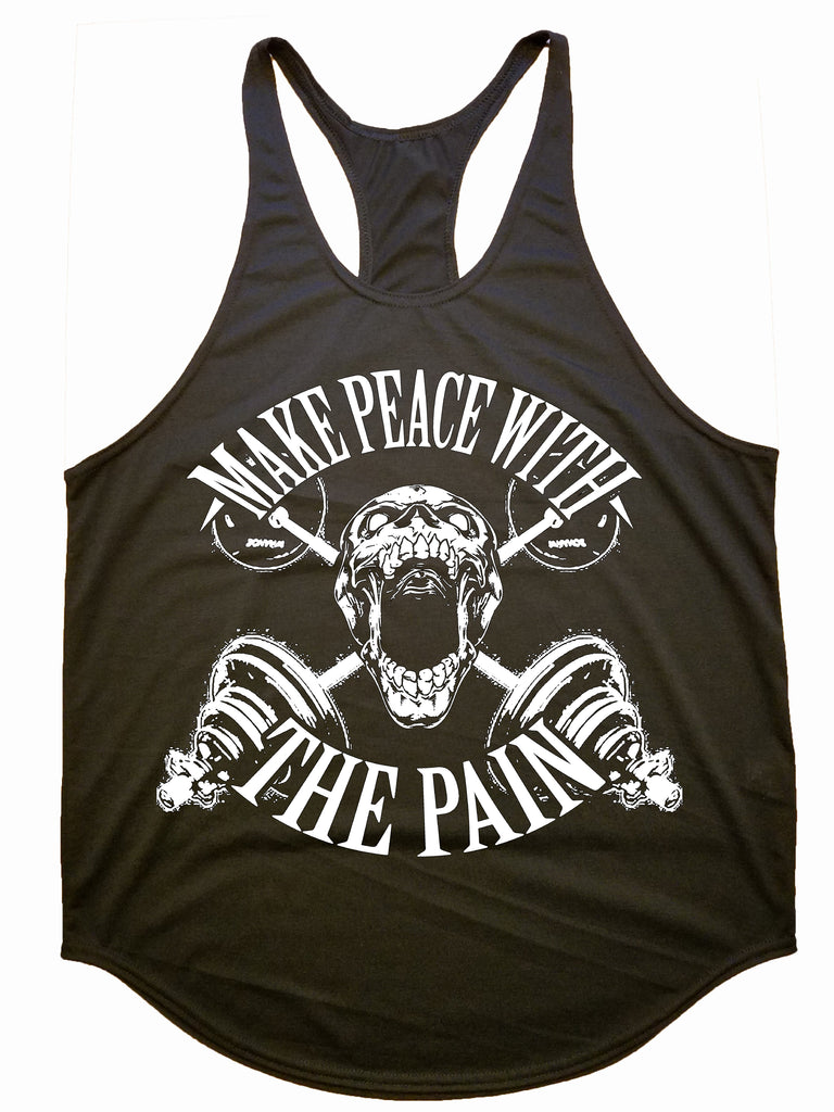 Iron Gods Make Peace W/ The Pain Workout Tank Top Black