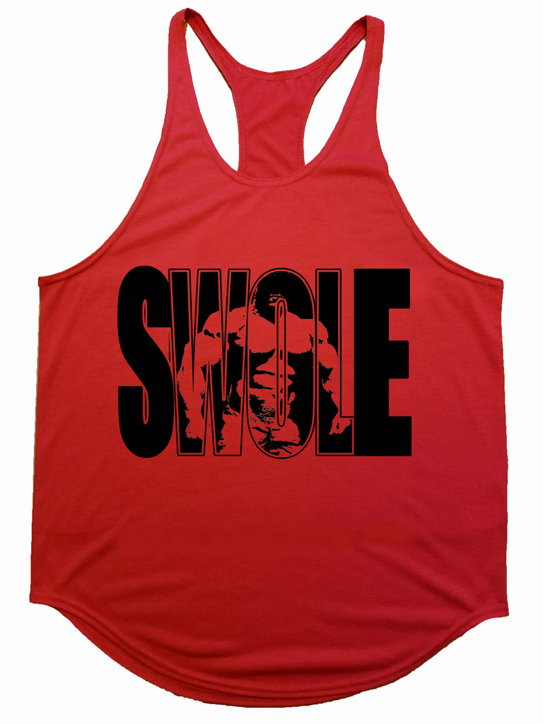Iron Gods | SWOLE Red Workout TankTop  Men's Gym Clothing Apparel
