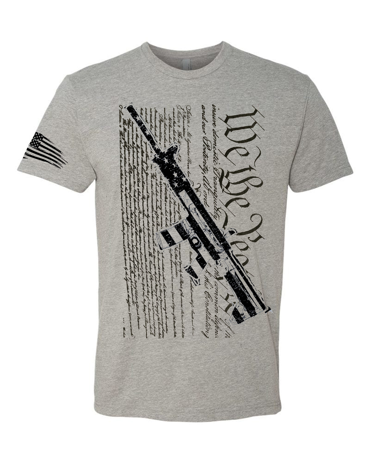 Iron Gods We The People T-Shirt Grey Men's Workout Clothing Tactical Activewear Gym Apparel