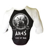 Iron Gods Titan Series Workout T-Shirt | Ares Raglan Mens Gym Clothing Activewear