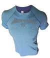 Iron Gods Logo Raglan Workout T-Shirt Tech Blue