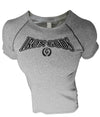 Iron Gods Logo Raglan Workout T-Shirt Tech Grey