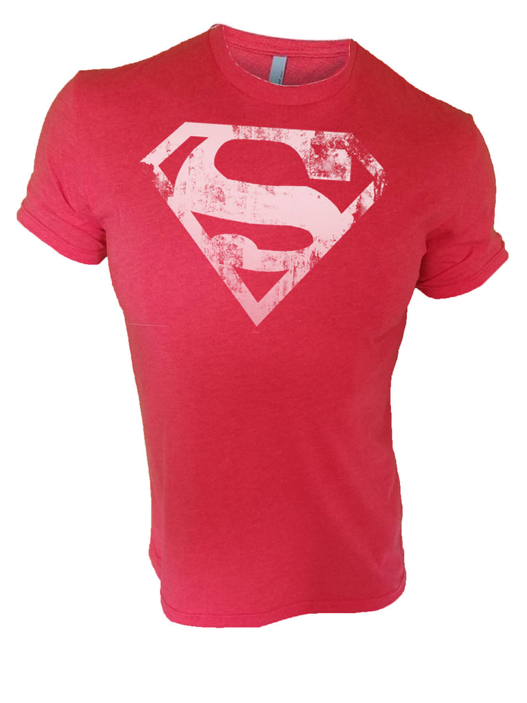 Man Of Steel Distressed Logo Workout T-Shirt
