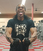 Iron Gods F*ck Limits Workout T-Shirt Black Men's Gym Clothing Activewear
