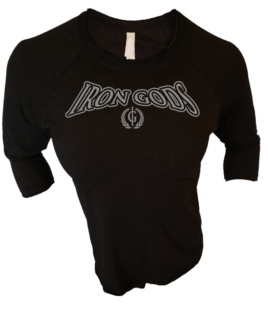 Iron Gods Official Logo Raglan Workout T-Shirt